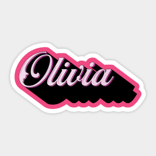 Olivia Name Sticker